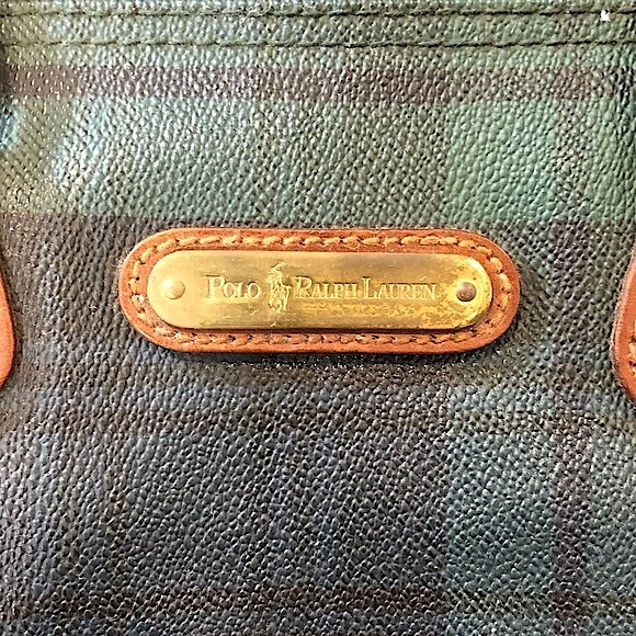 M RALPH LAUREN Black Watch Plaid Speedy Carry On Boston Travel Bag 30cm - Picture 17 of 17